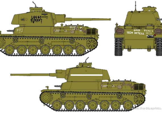 Tank IJA Type 4 [Chi To] - drawings, dimensions, figures